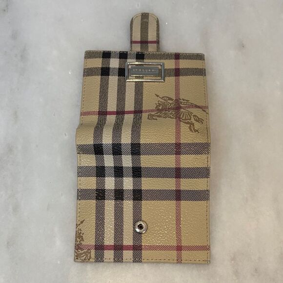 Burberry Vintage Haymarket Check Knight Insignia Bifold Wallet - HTF - Picture 12 of 16